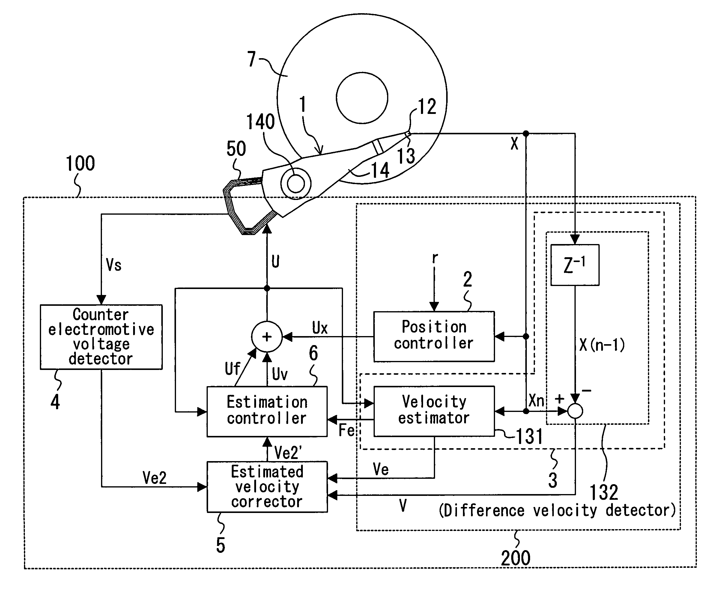 Head positioning system, disk drive apparatus using the same, and head positioning method