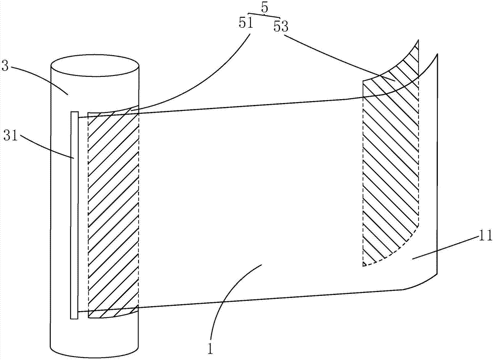 Crimped flexible display device