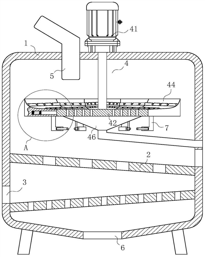 Ash sorting device for electrolytic aluminum processing