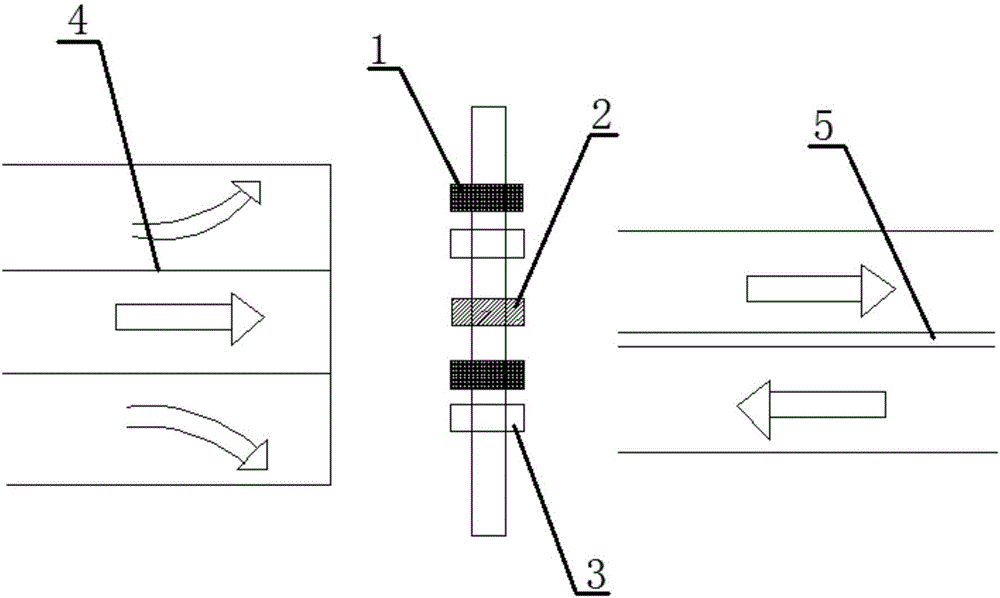 Ultrasonic monitoring device for monitoring illegal lane changing