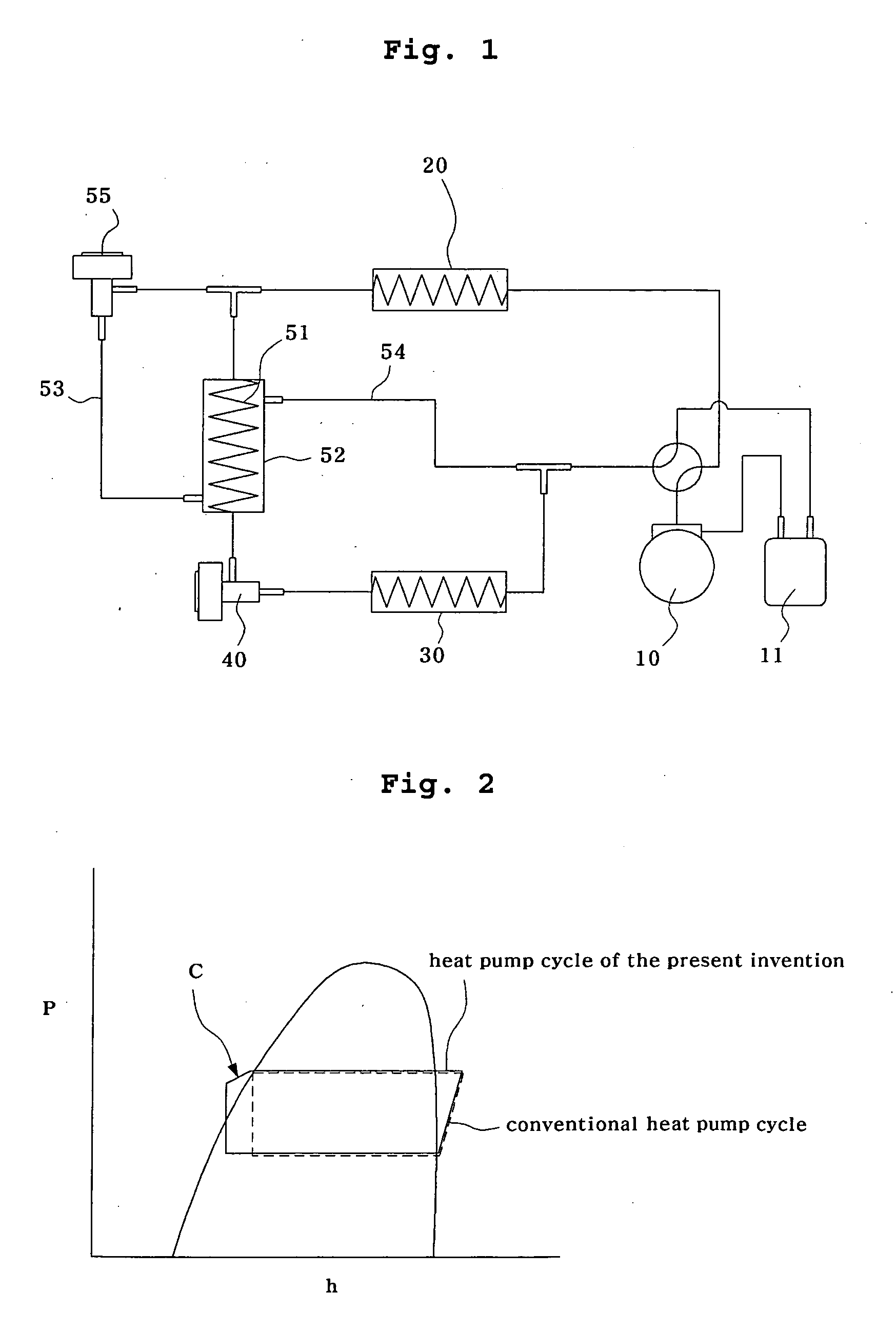 Heat pump and structure of extraction heat exchanger thereof