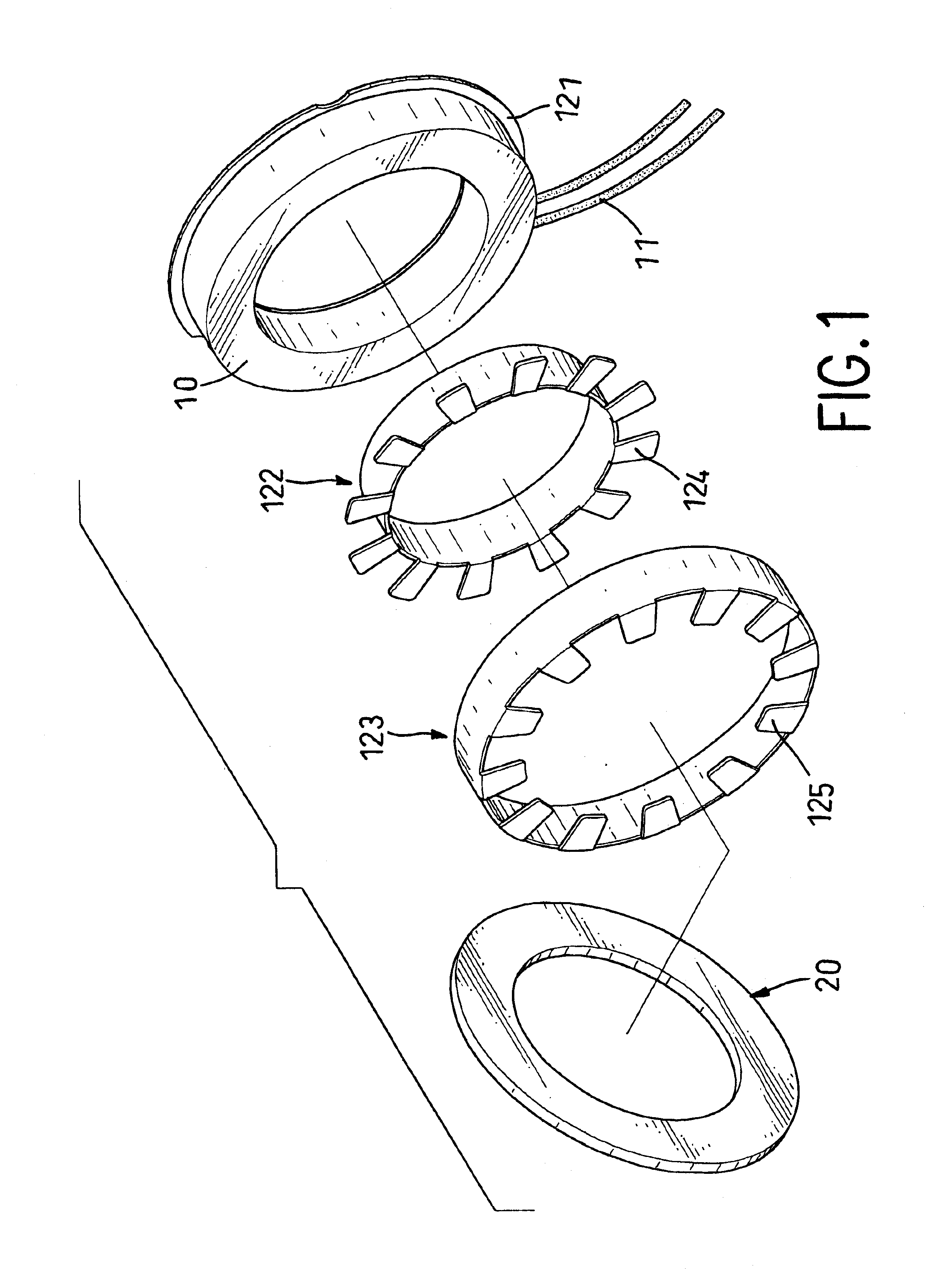 Electrical generator with separated coil and set of magnets