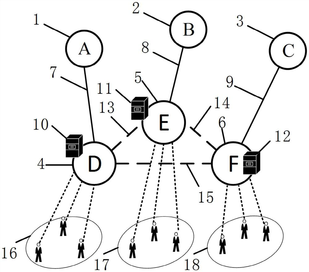 Inter-domain cooperation caching method based on Lagrange dual decomposition and Nash bargaining game