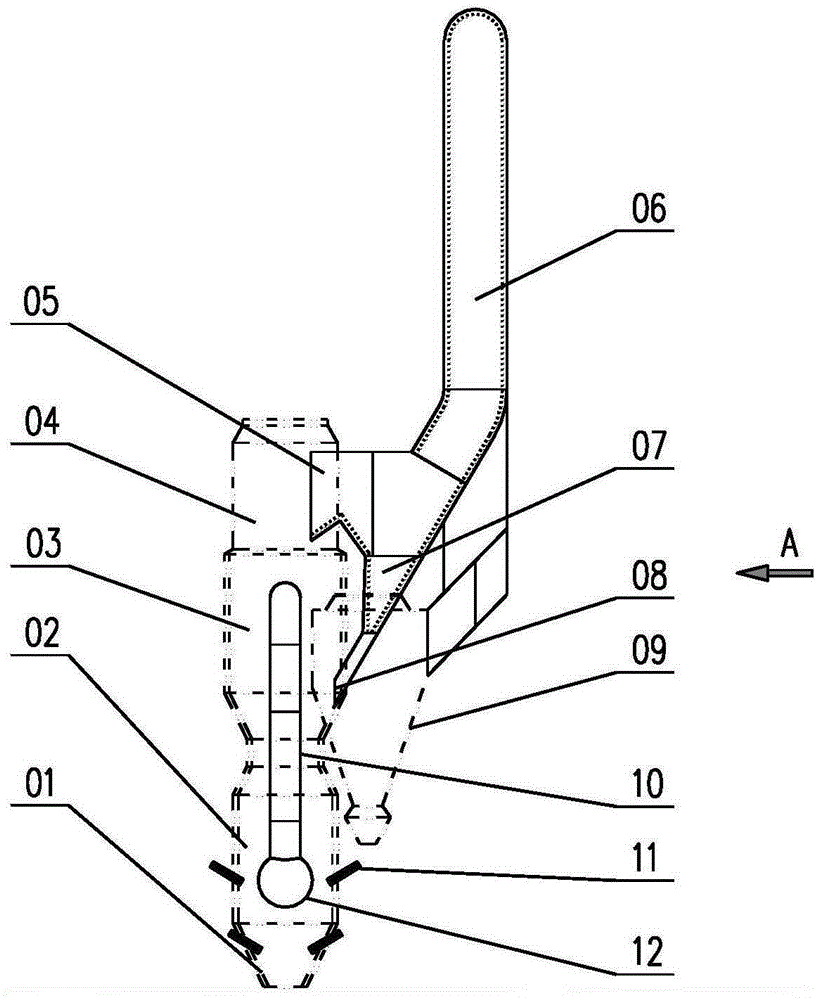 Energy conservation and emission reduction modification method for reducing emission load of nitric oxide of DDF decomposing furnace