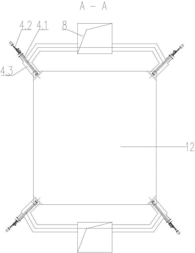 Direct current low-nitrogen combustion device of coal water slurry boiler