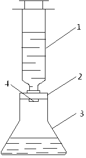 Detection method and device for residue in sample