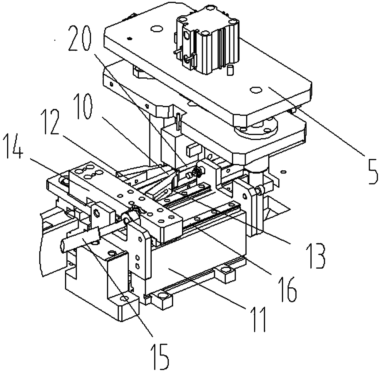 A full-automatic chamfering machine for bamboo slices