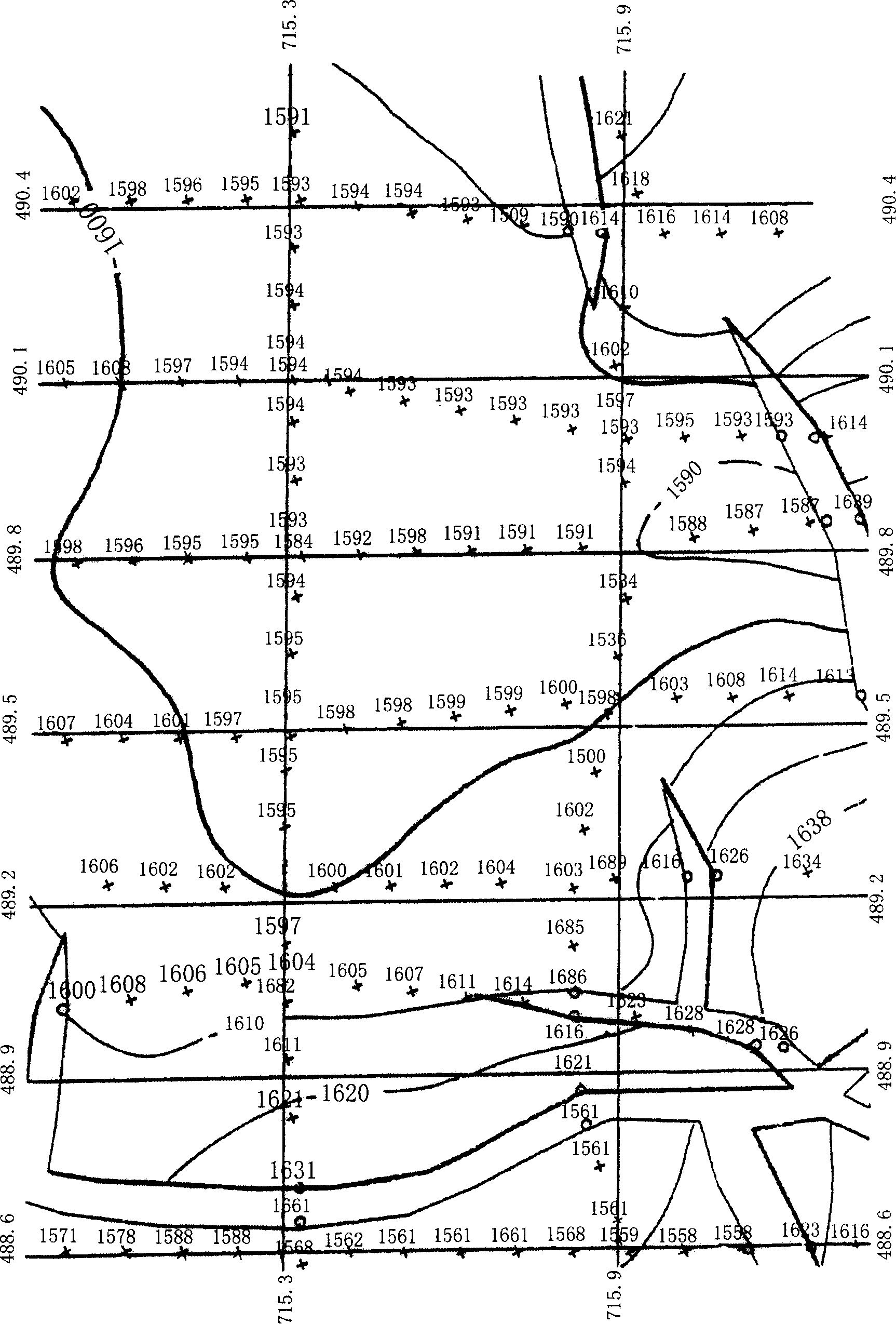 Space correction method for 2D seisimc overlapping shift profile drawing