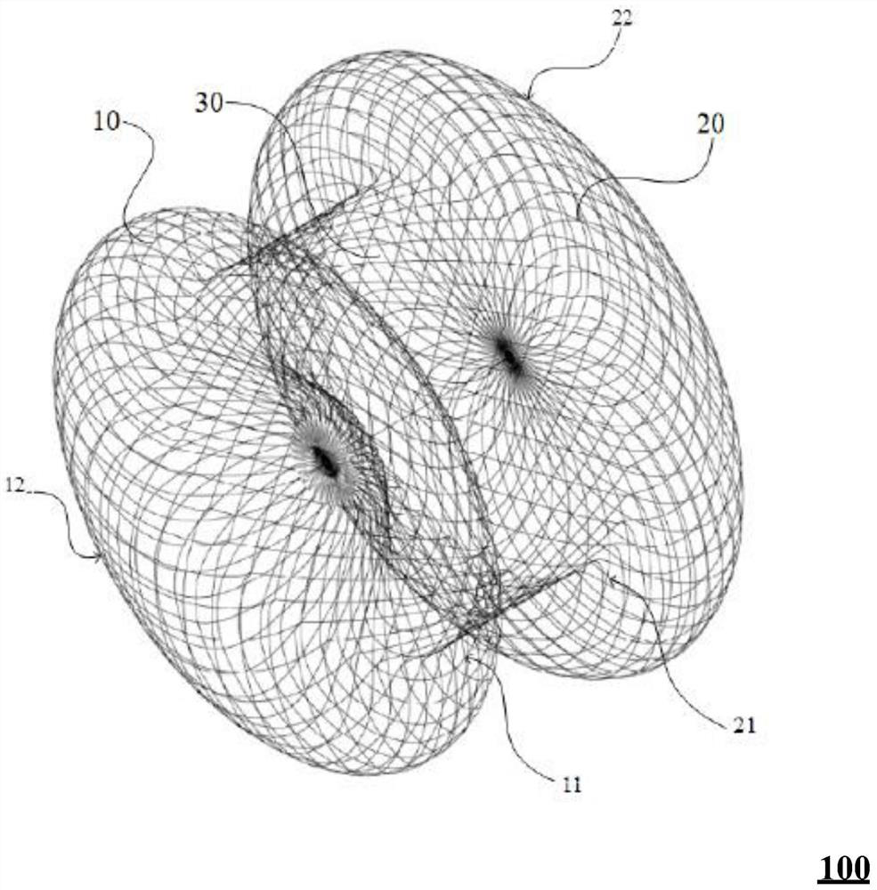 Heart ventricular septal defect plugging device with two flat end faces and manufacturing method of heart ventricular septal defect plugging device