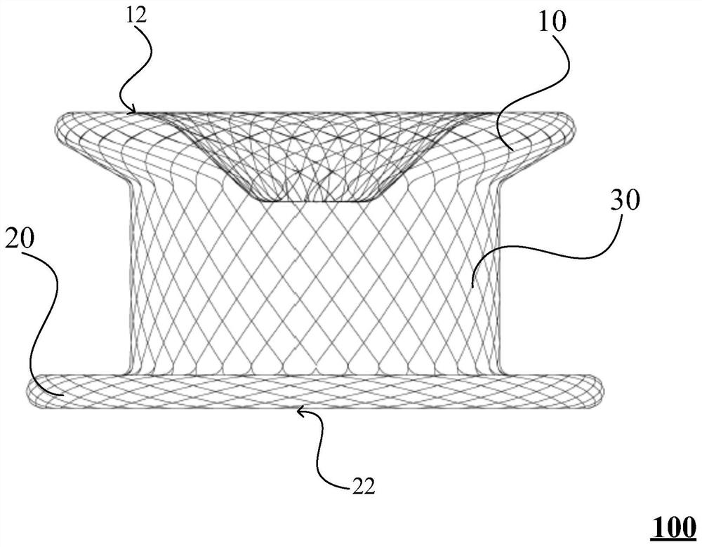 Heart ventricular septal defect plugging device with two flat end faces and manufacturing method of heart ventricular septal defect plugging device