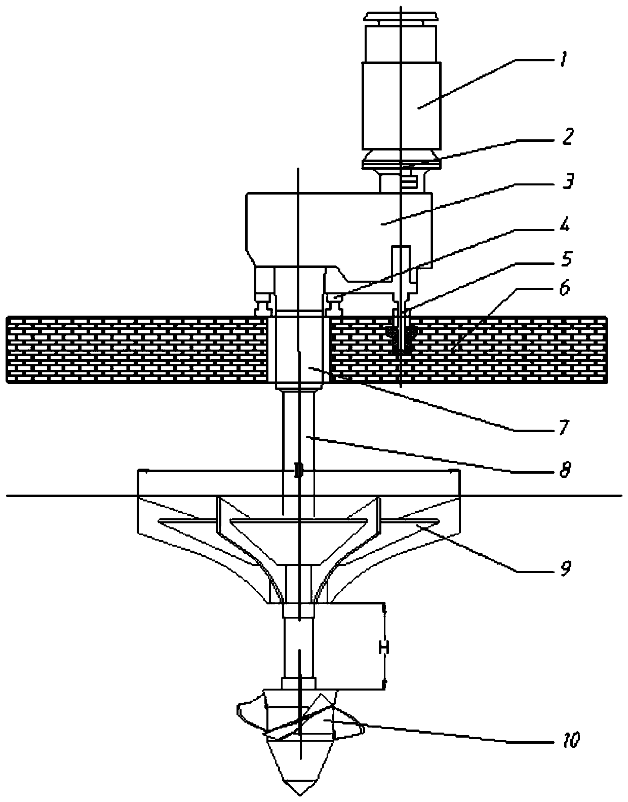 A Lifting Inverted Umbrella Surface Aerator