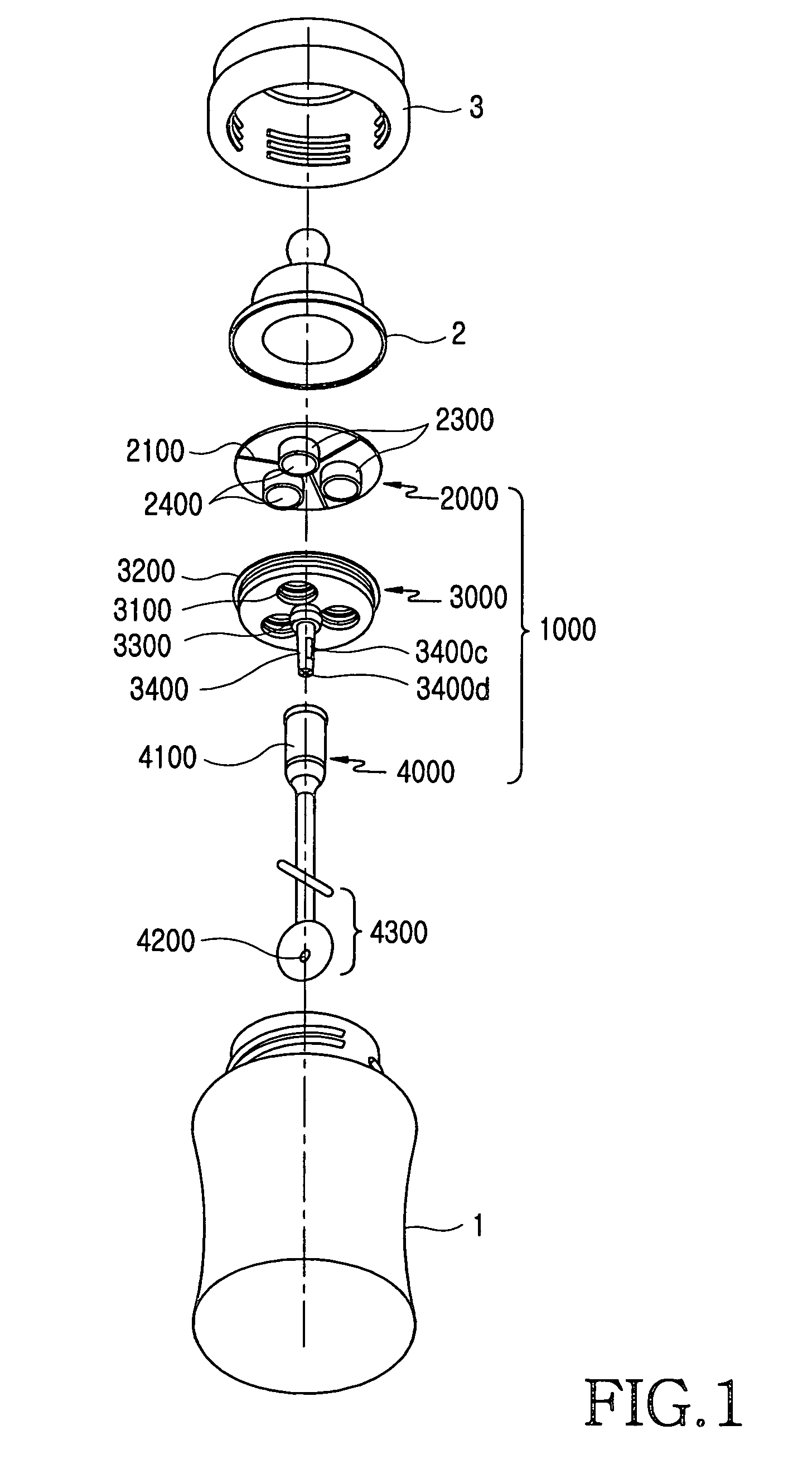 Air venting apparatus for milk bottle