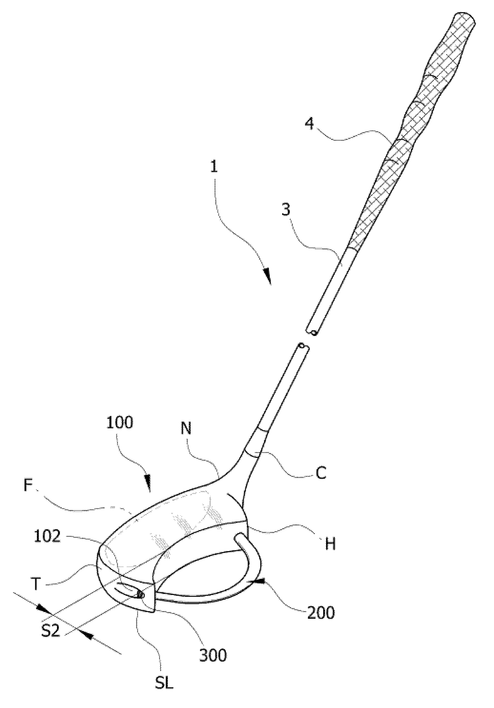 Golf club for preventing hook and slice