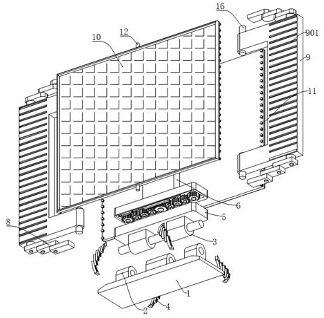 Bank risk control multi-screen interconnection display system