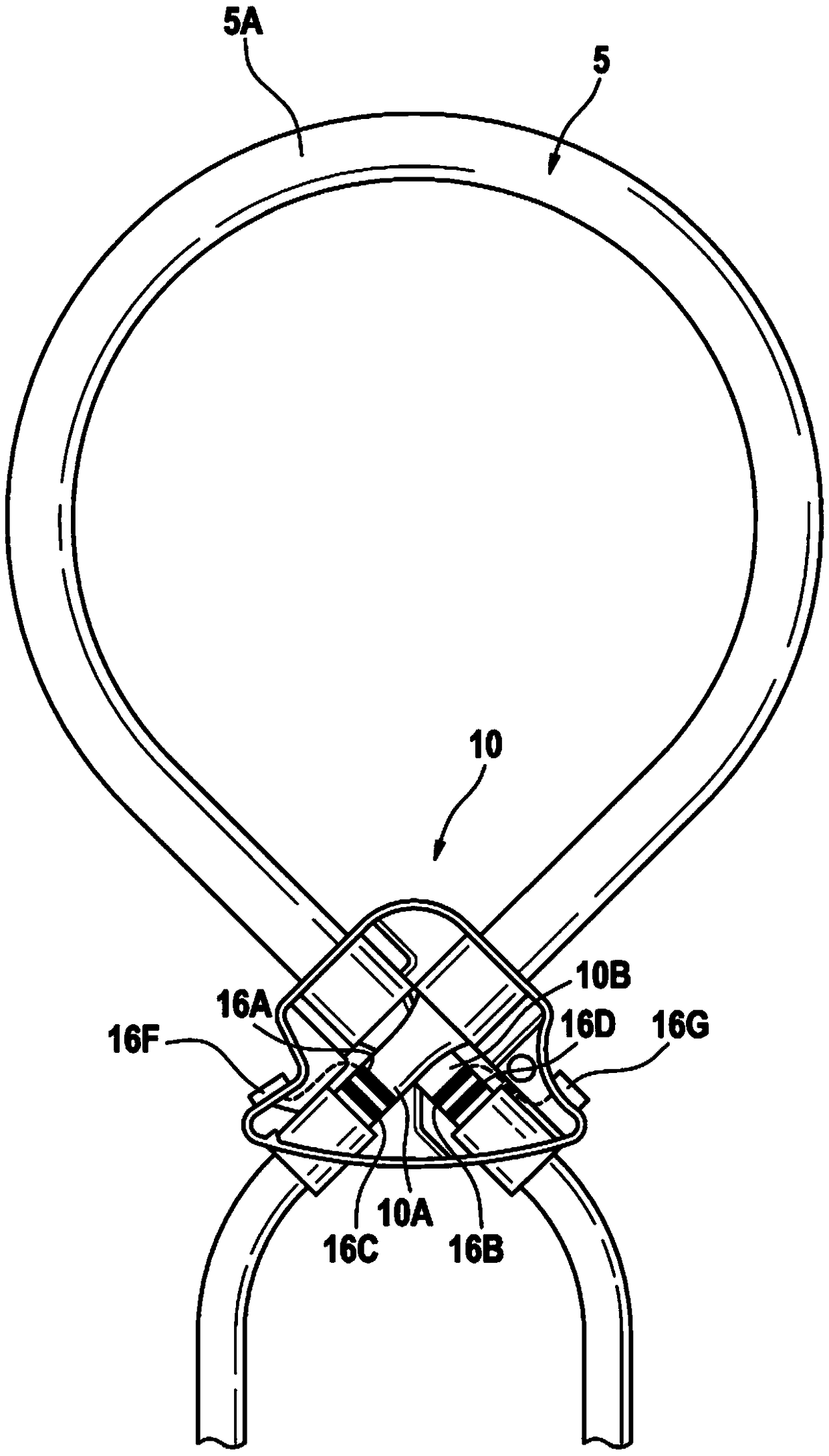 Medical treatment device and hose set for a medical treatment device and method for monitoring a peristaltic hose pump