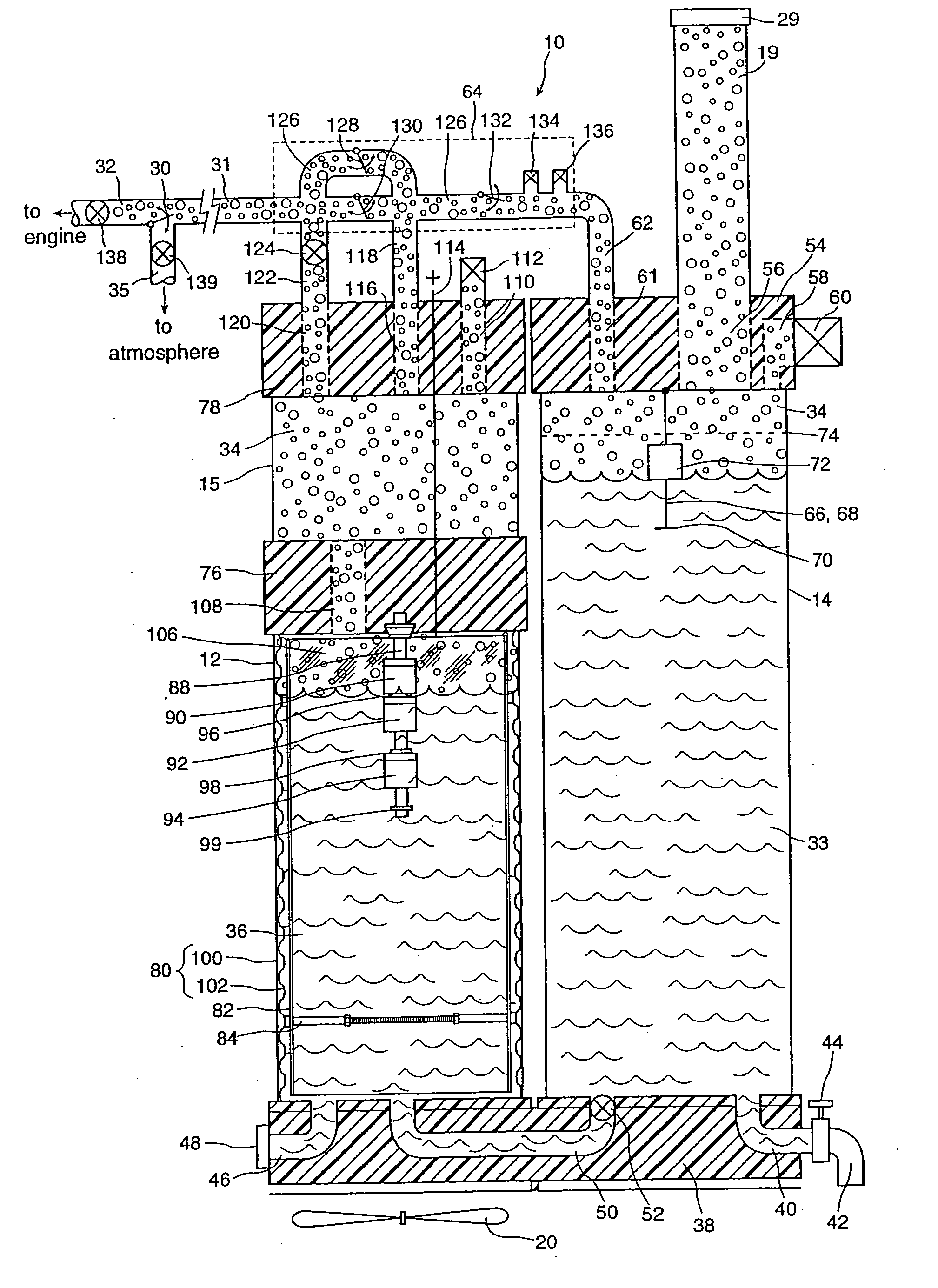 Electrolysis cell and internal combustion engine kit comprising the same