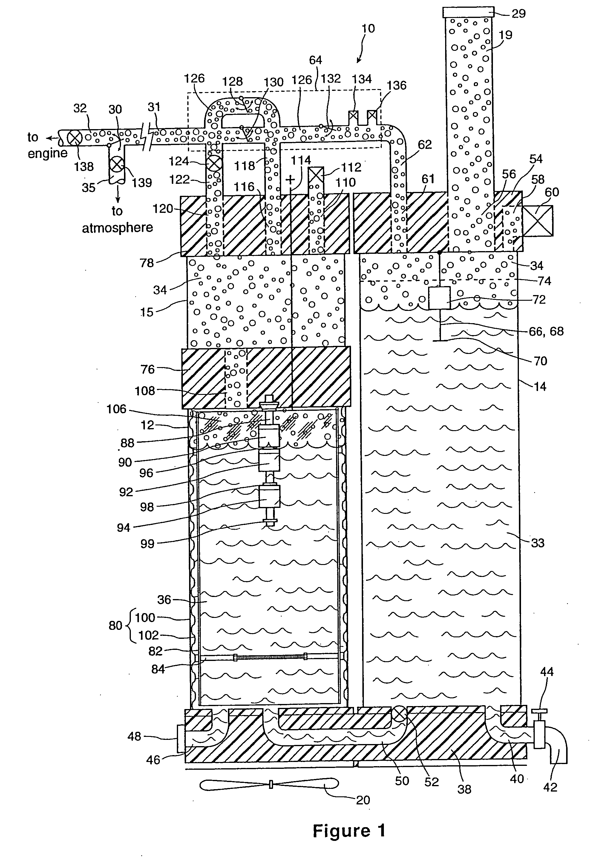 Electrolysis cell and internal combustion engine kit comprising the same