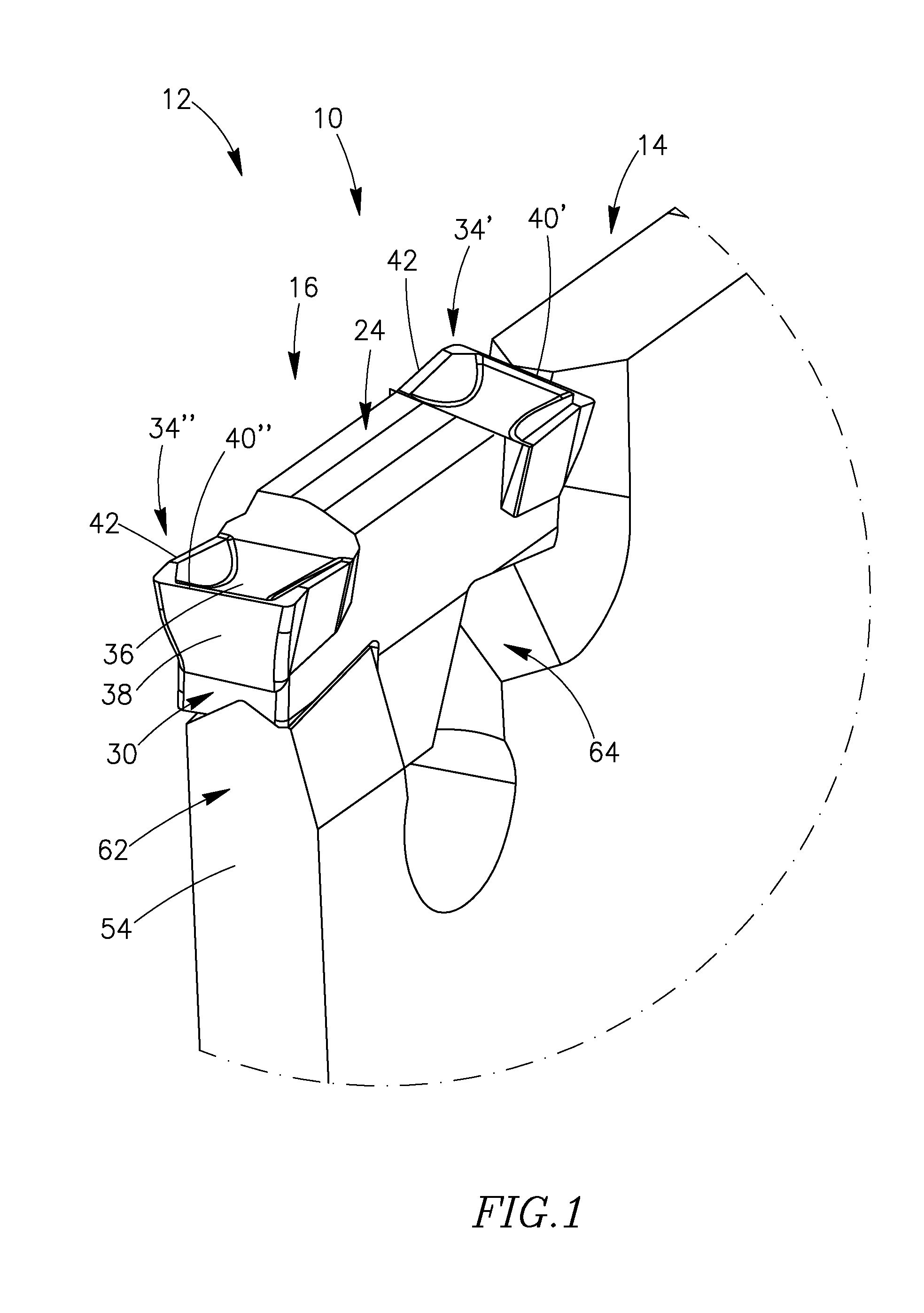 Cutting tool and double-ended cutting insert therefor
