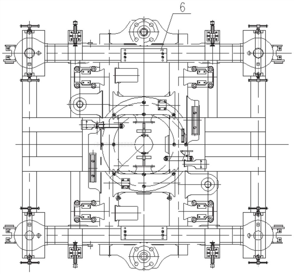 A kind of H-shaped frame welding deformation control device and control method