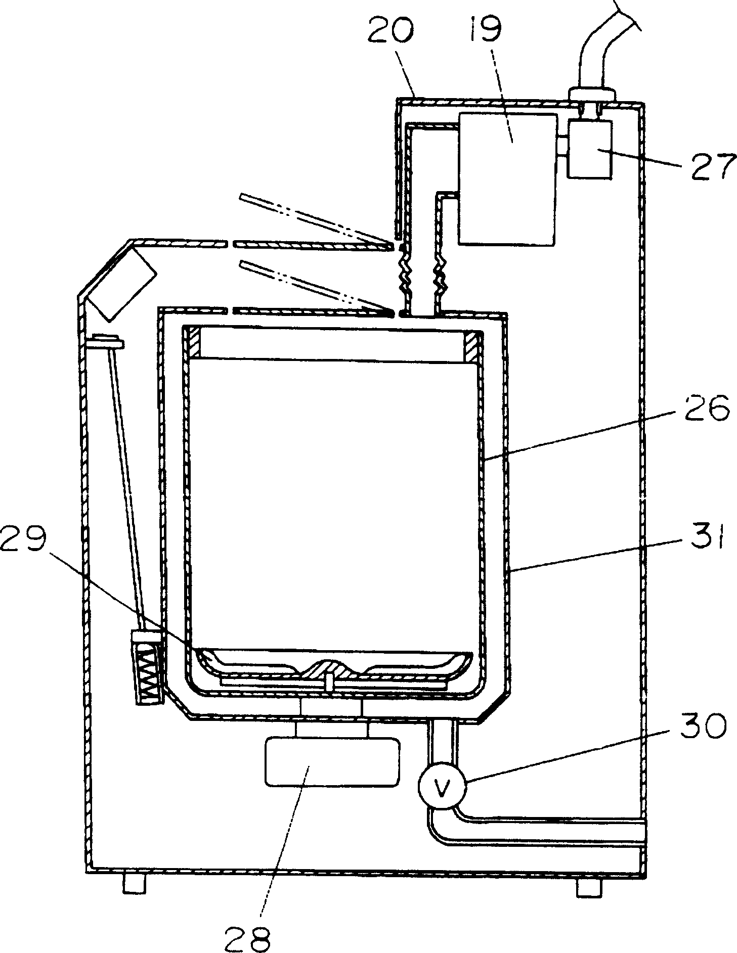 Pulverization generating device, dishware cleaning machine and washing machine mounting with the apparatus