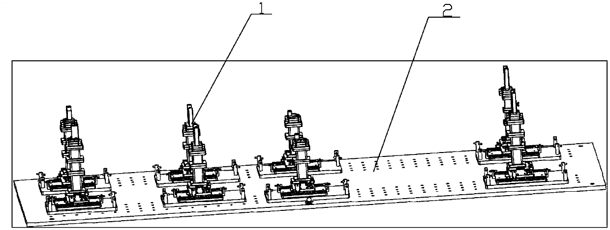 Three-coordinate measurement support shared by multiple type vehicles with white vehicle bodies