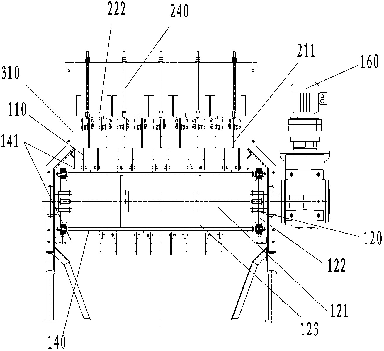 Bag breaking machine