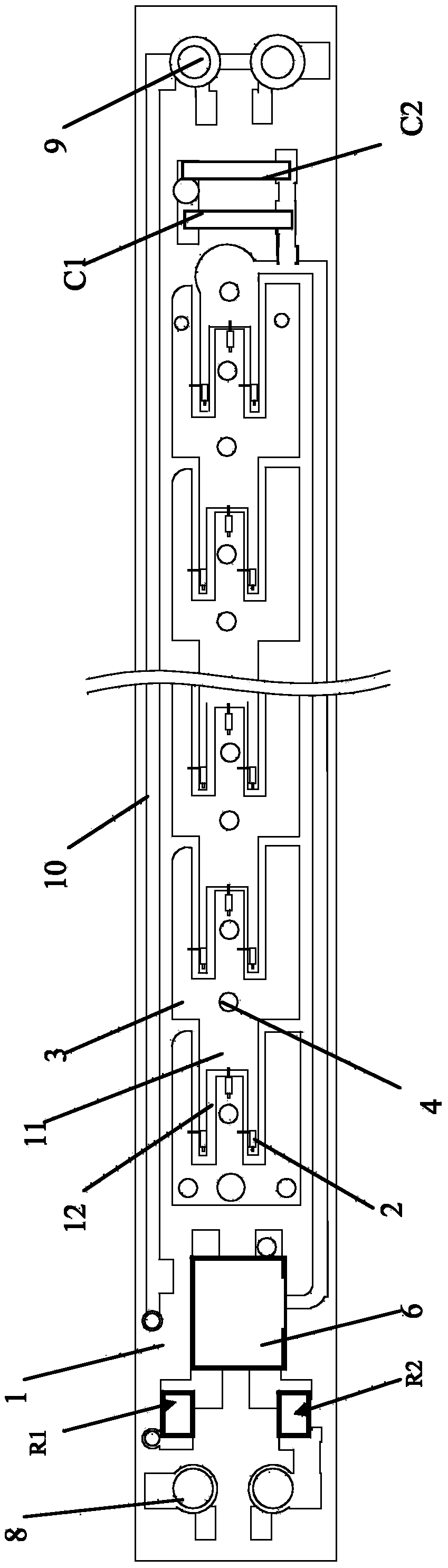 High-voltage constant-current drive circuit and LED light source with same