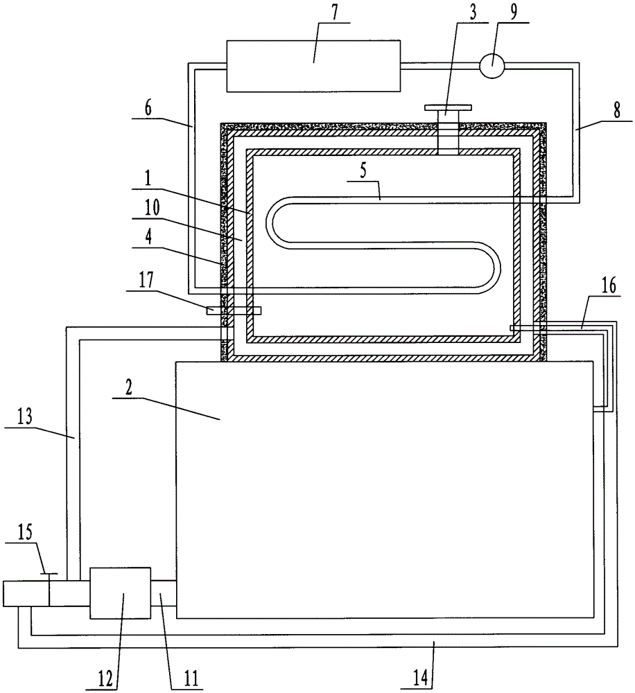 Fuel tank heating structure