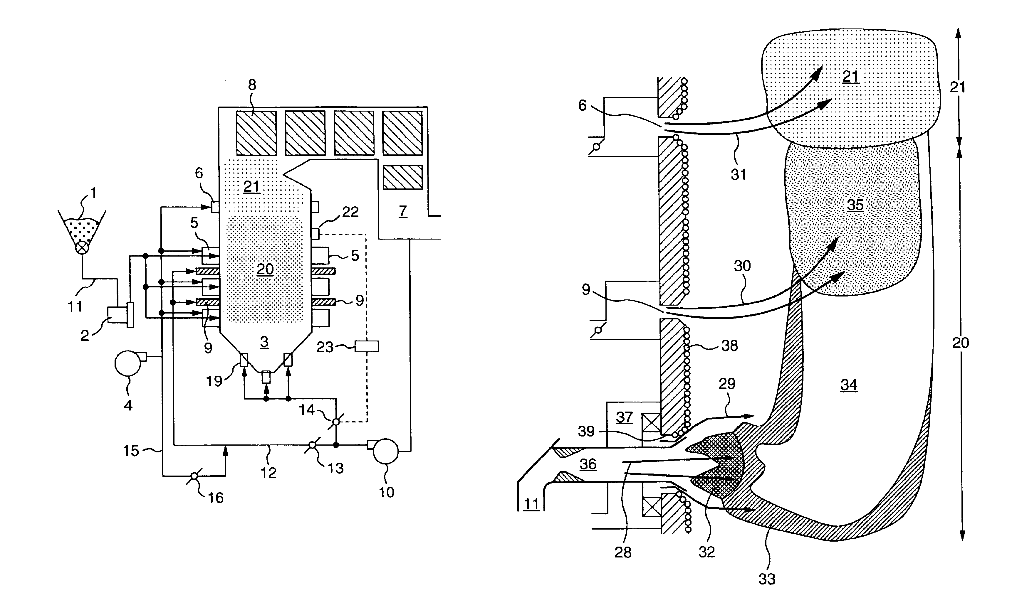 Solid fuel boiler and method of operating combustion apparatus