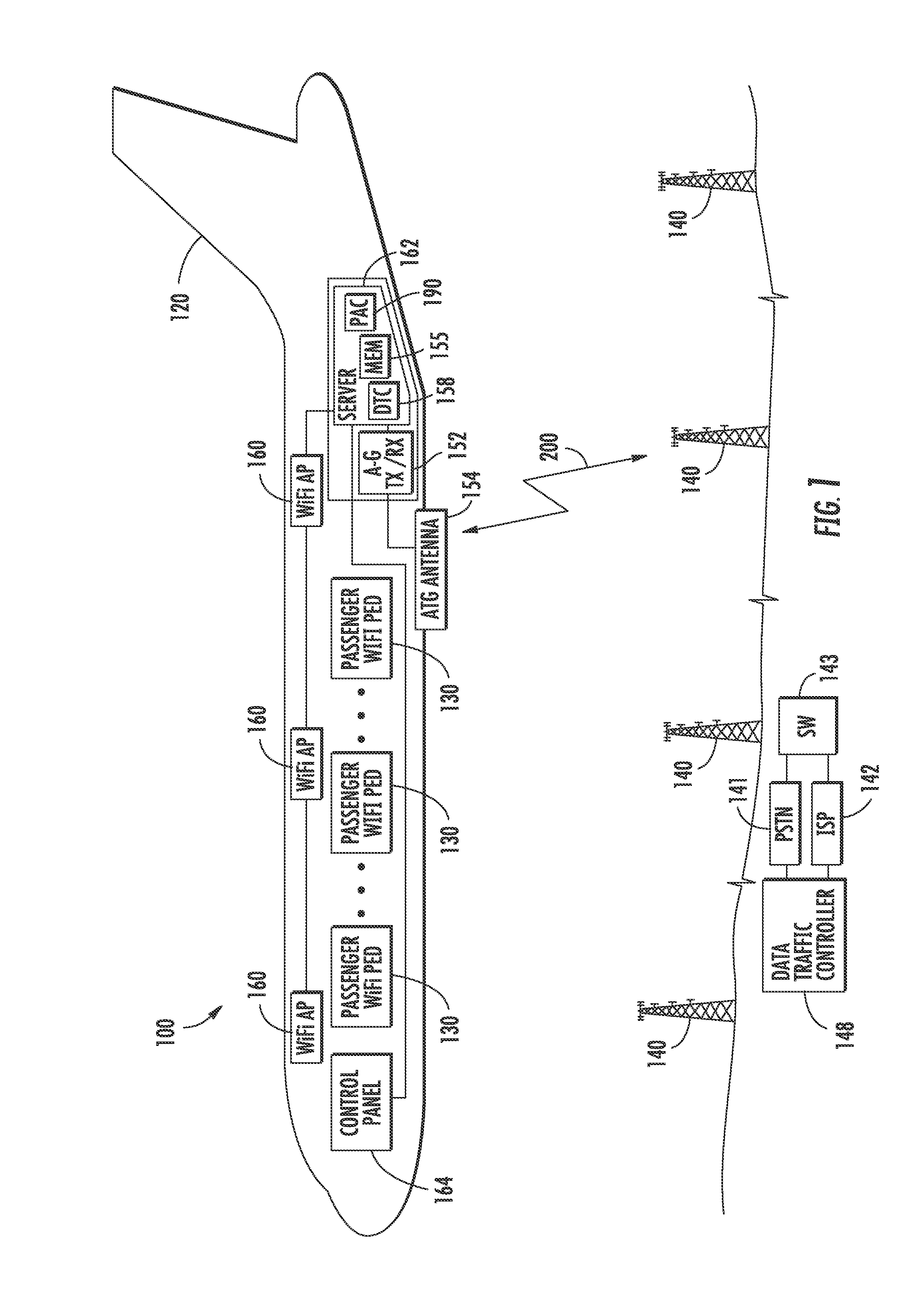 Registration of a ped with an aircraft ife system using an aircraft generated registration identifier and associated methods