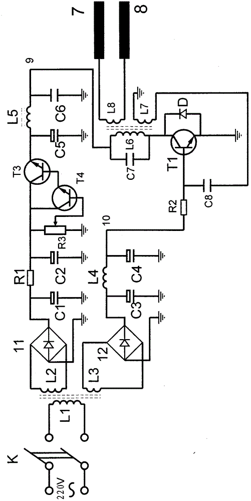 Diathermanous type high-frequency therapeutic device