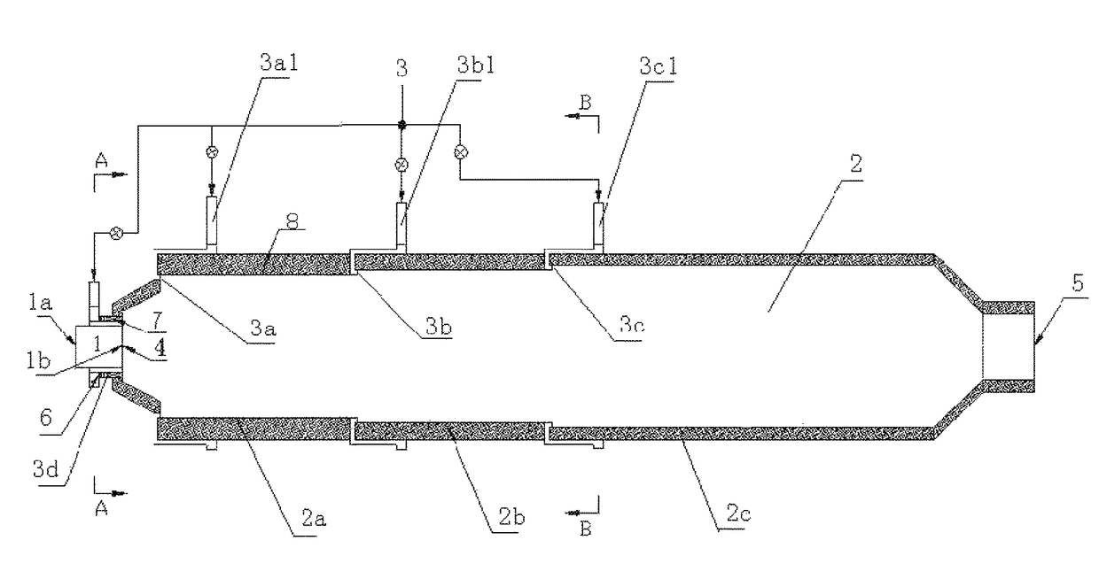 Method and device for preparing active particle-containing steam