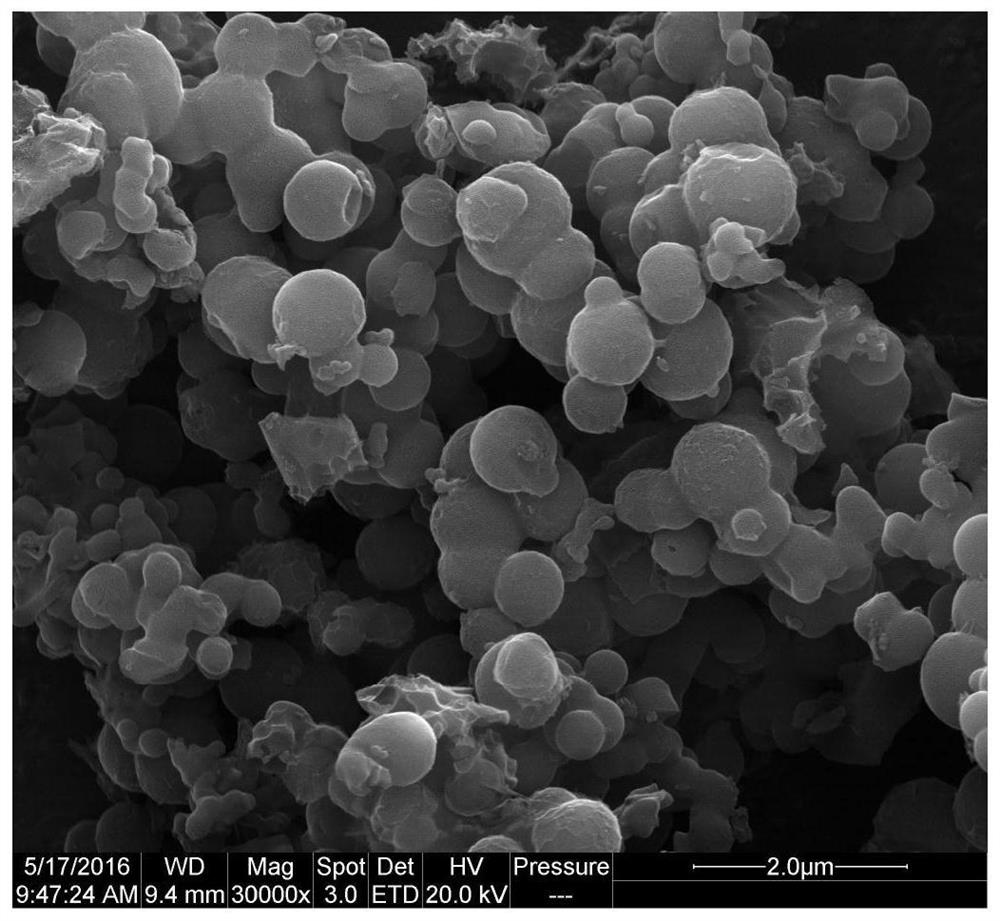 A nitrogen-doped carbon material prepared from a porous nitrogen-containing polymer as a precursor and its application