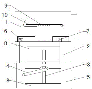 Dismantling and ejecting pin device of hydraulic support