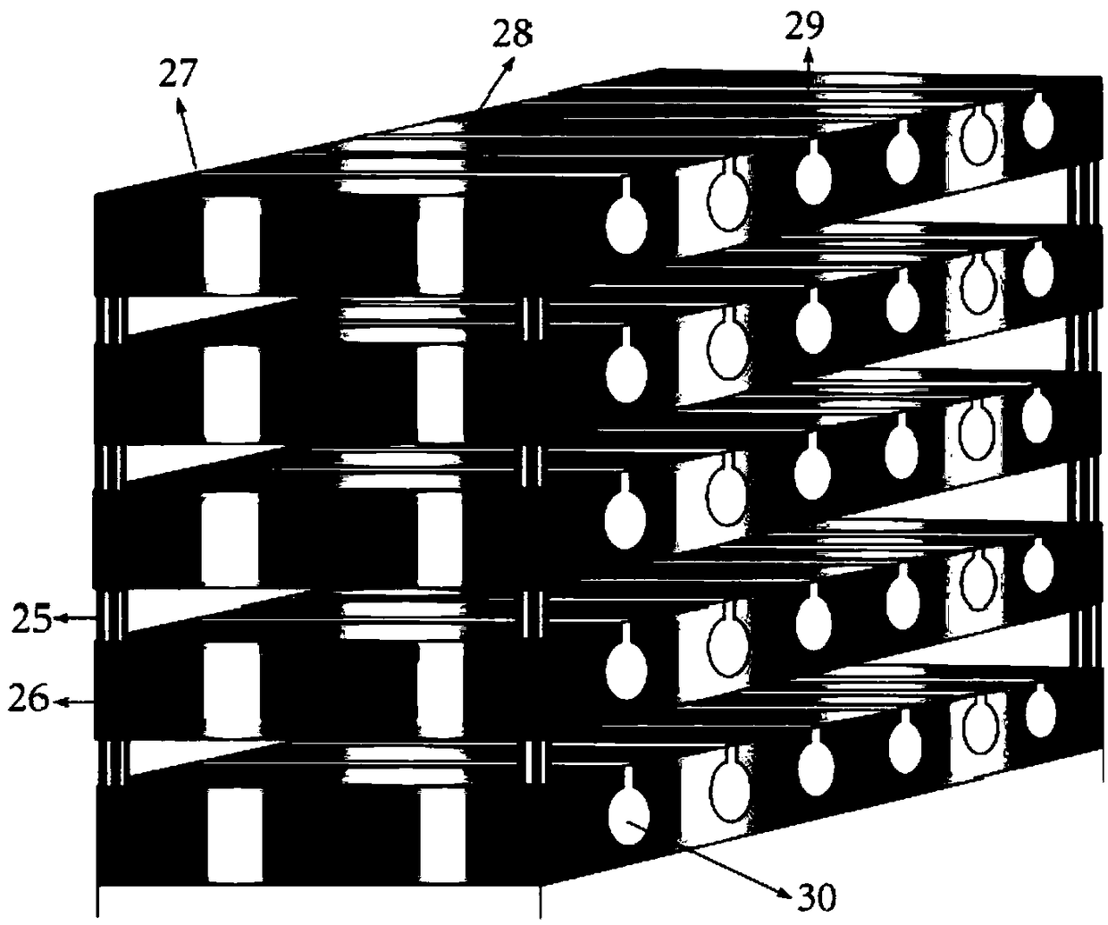 Modified low-temperature cooked meat product vacuum pre-cooling treatment method