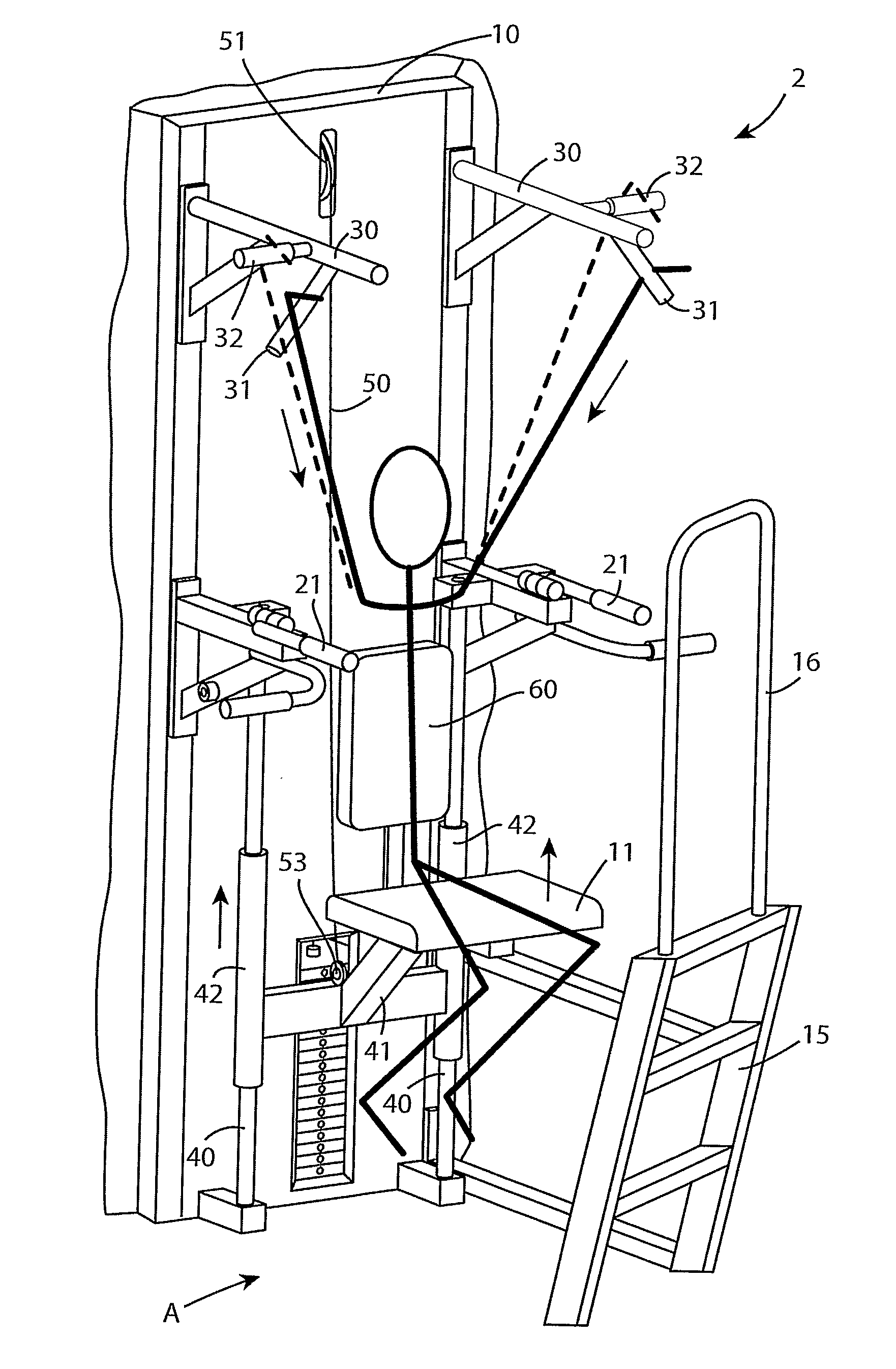 Apparatus for Exercising the Chest and Back