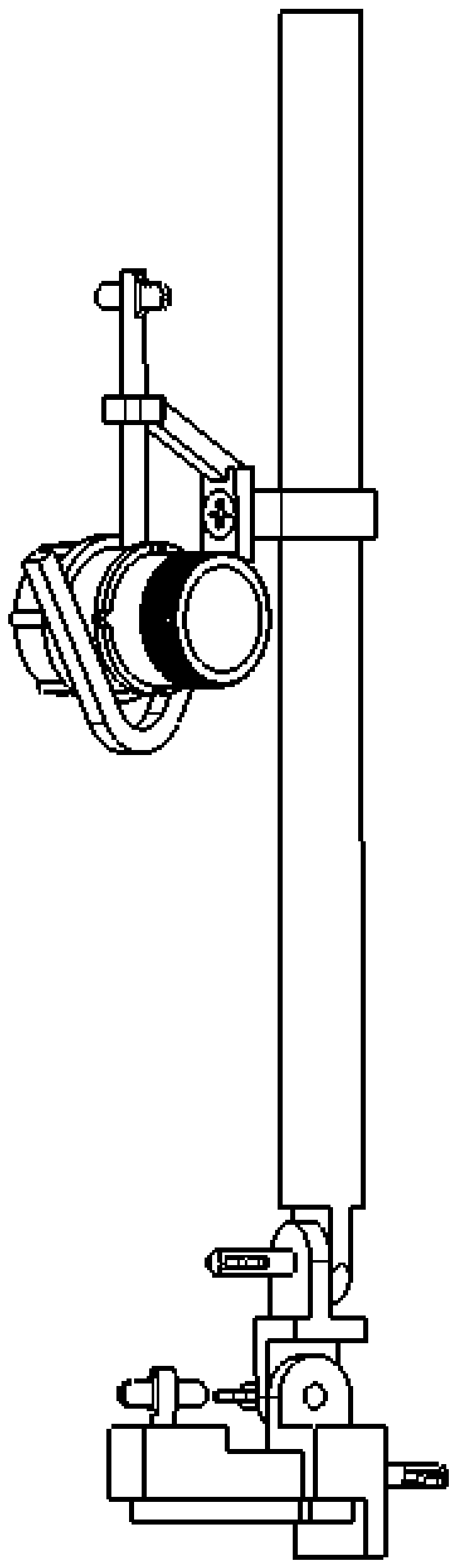 Welding-fixing device for circular connectors