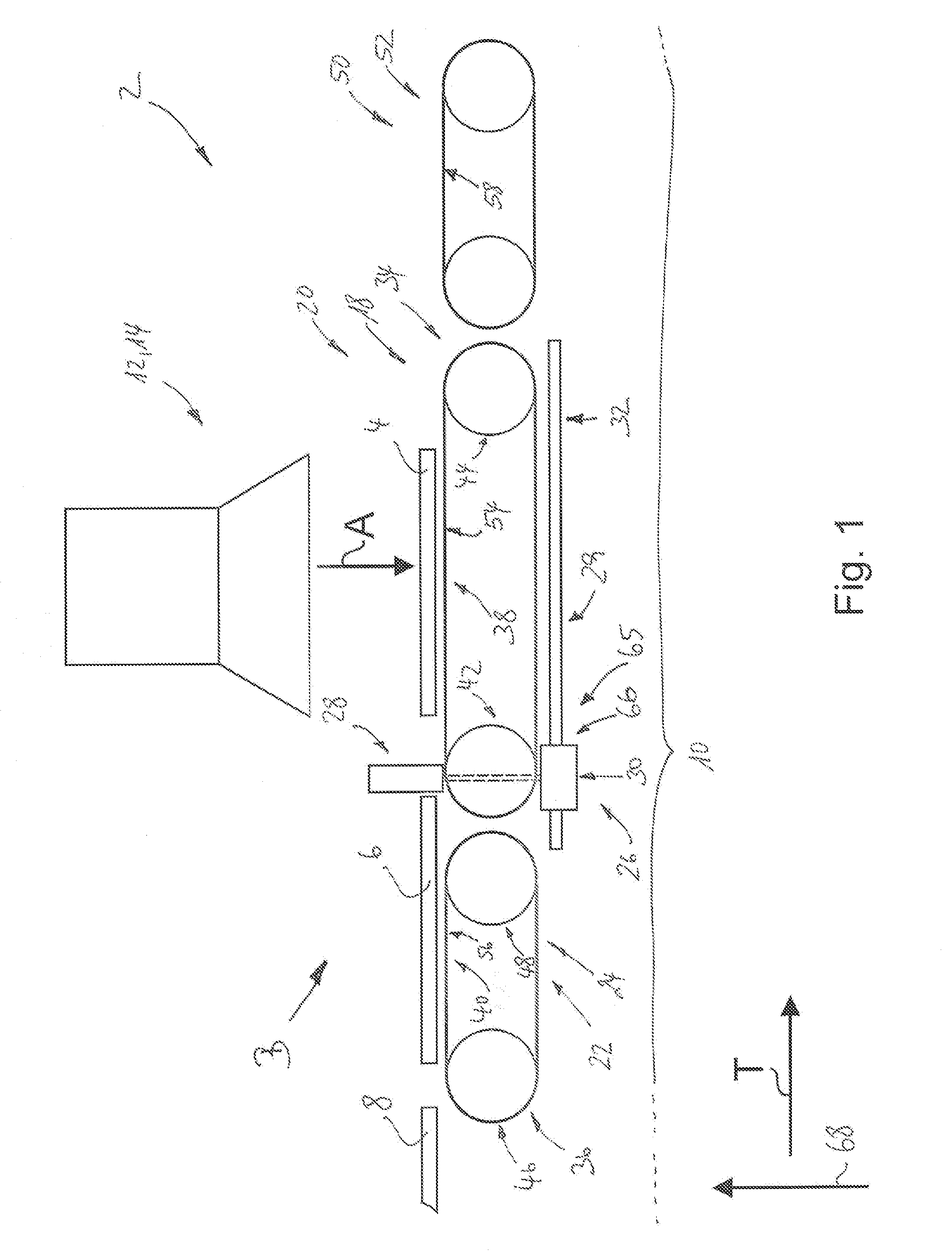 Conveyor device for the conveyance of workpieces, specifically of circuit boards, in the conveyance direction along a conveyance path