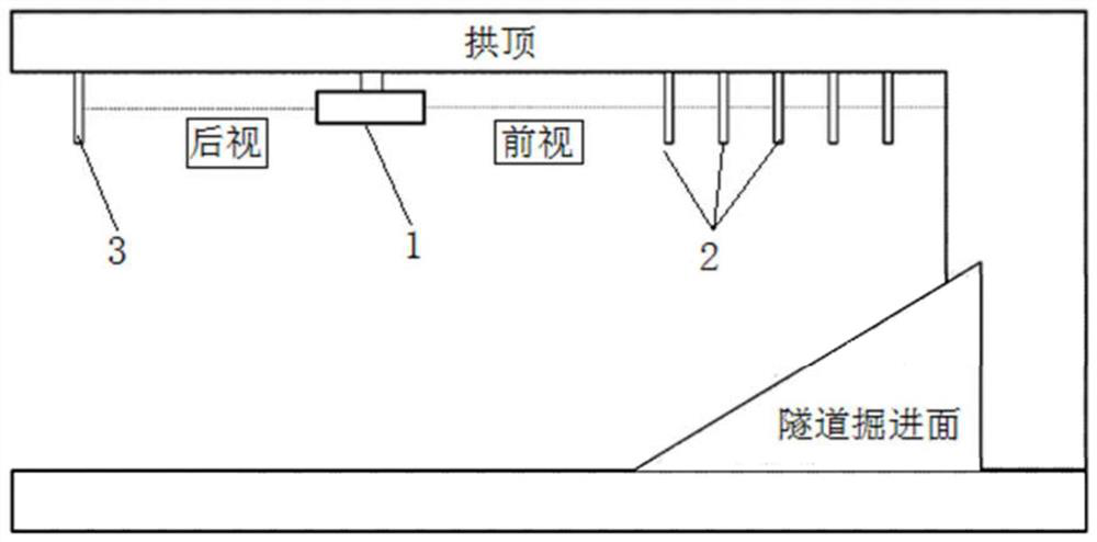 A monitoring system and monitoring method for real-time measurement of tunnel vault settlement