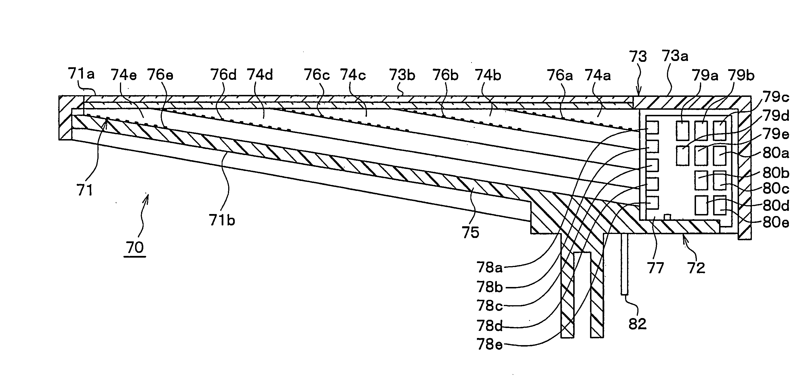 Displaying instrument and luminous pointer