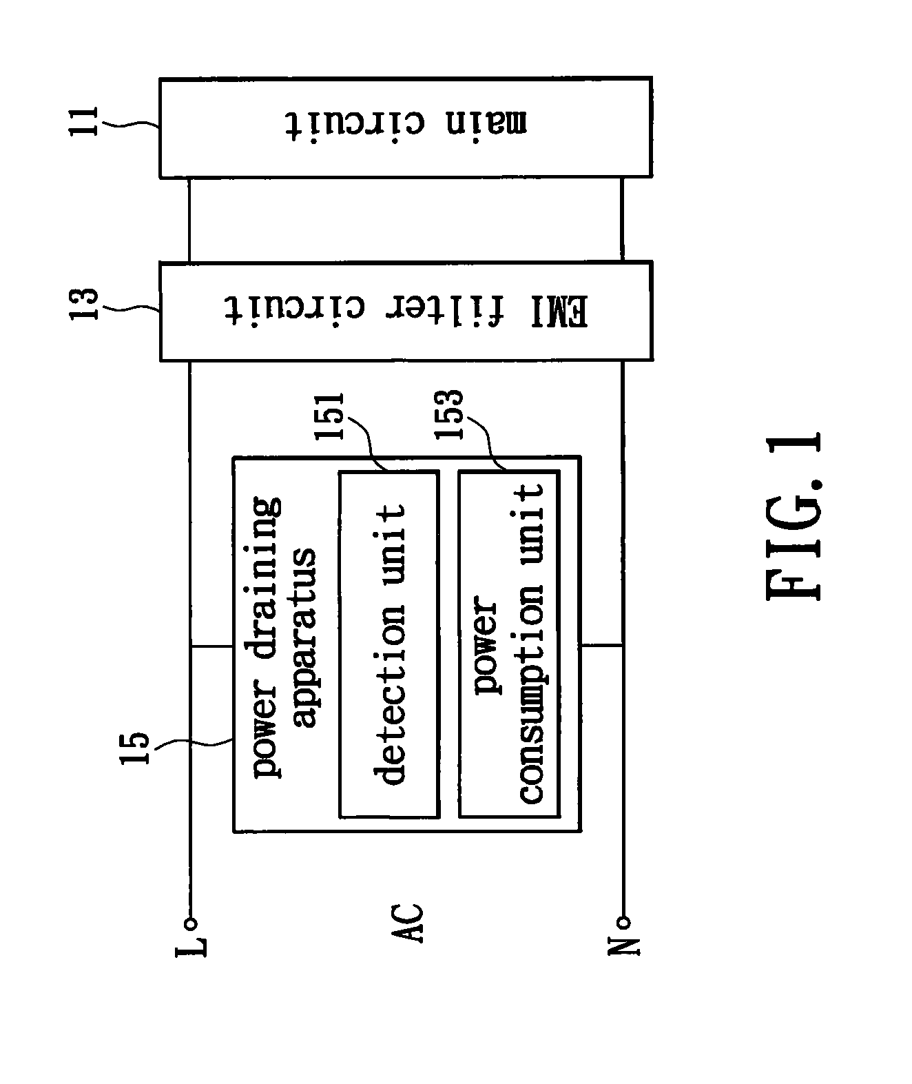Apparatus and method for draining stored power