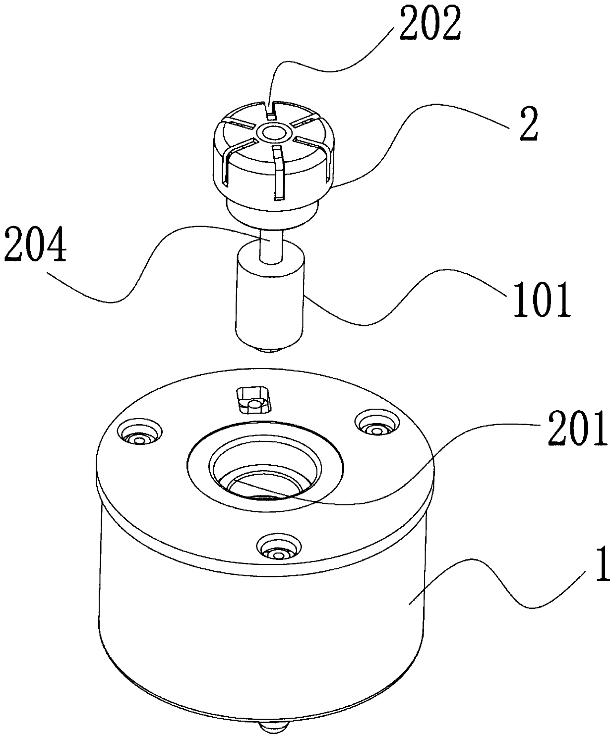 Solenoid valve and digester thereof