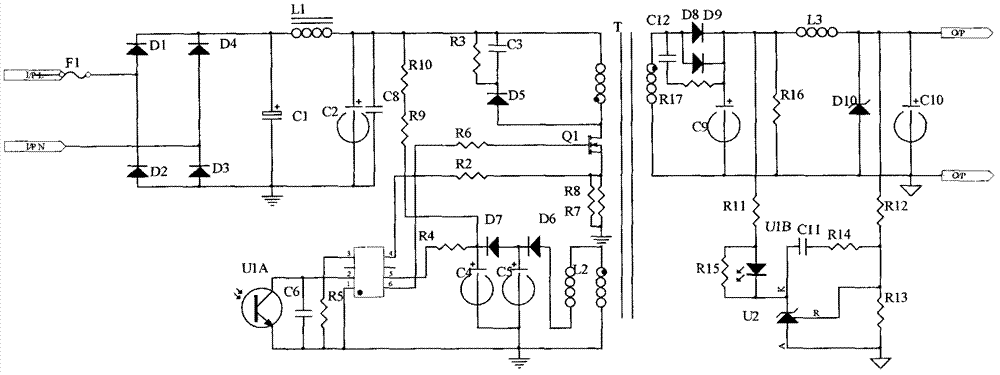 Transformer without Y capacitor and preparation method thereof