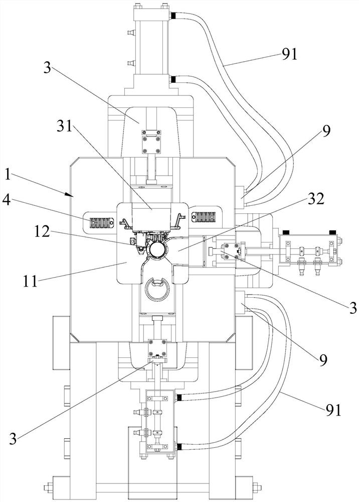 Throttle valve die-casting die and manufacturing method thereof