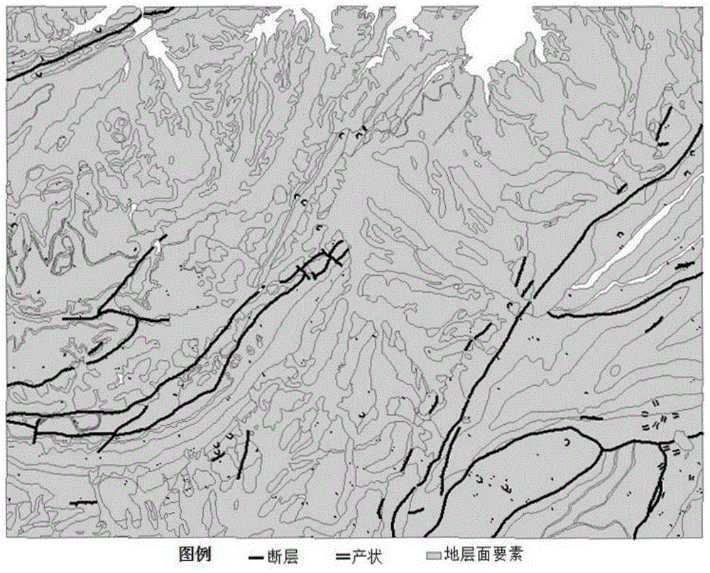 Automatic generation method of stratum boundary map layer