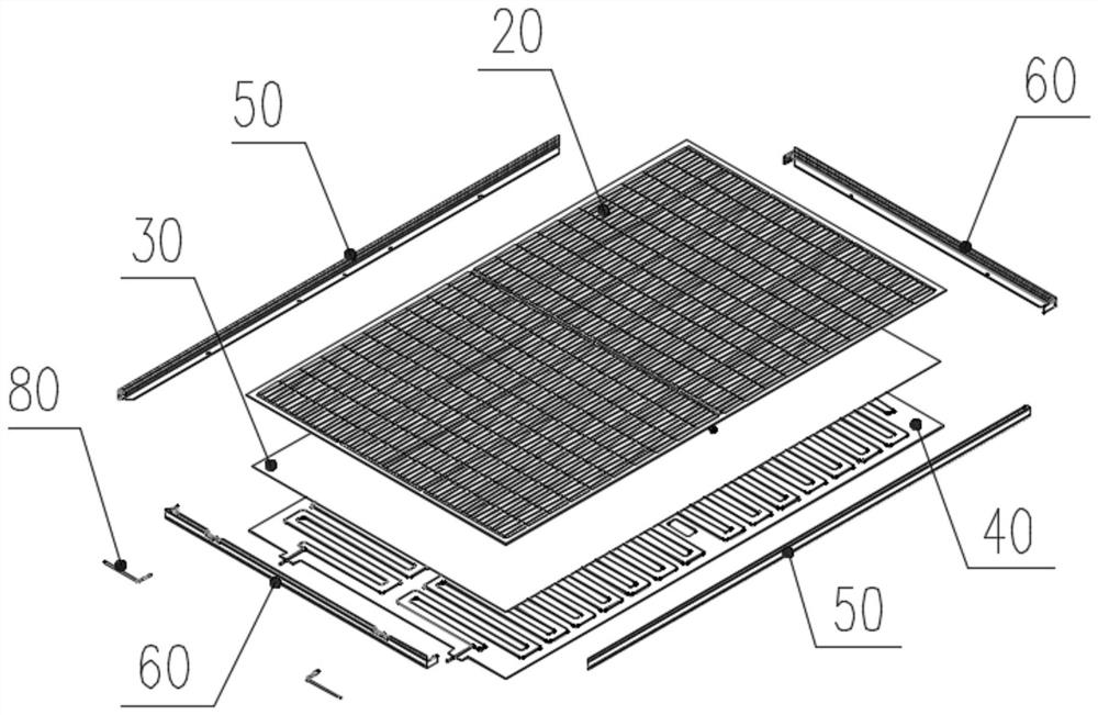 Double-groove framing type photovoltaic and photo-thermal integrated assembly