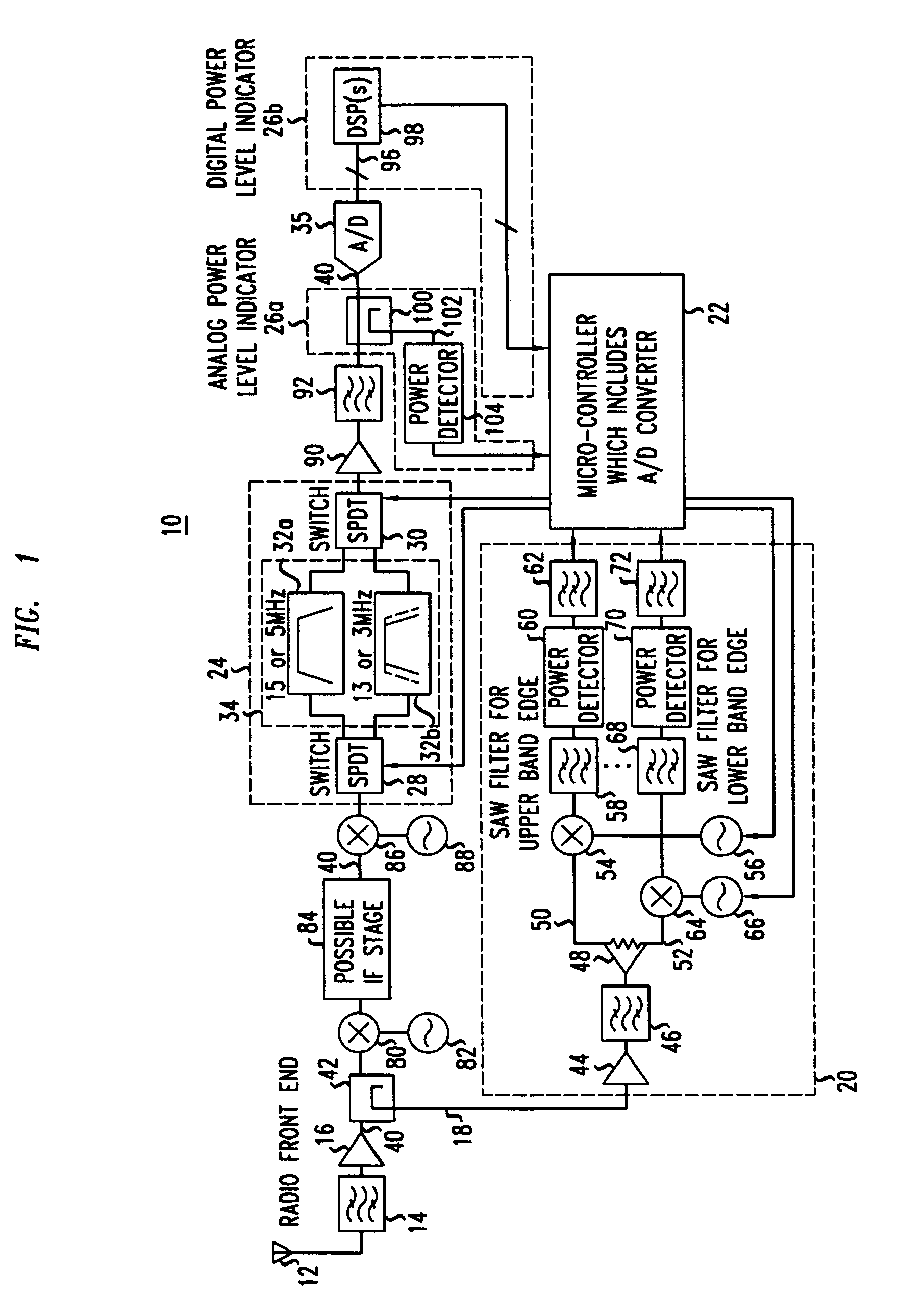 Band edge amplitude reduction system and method