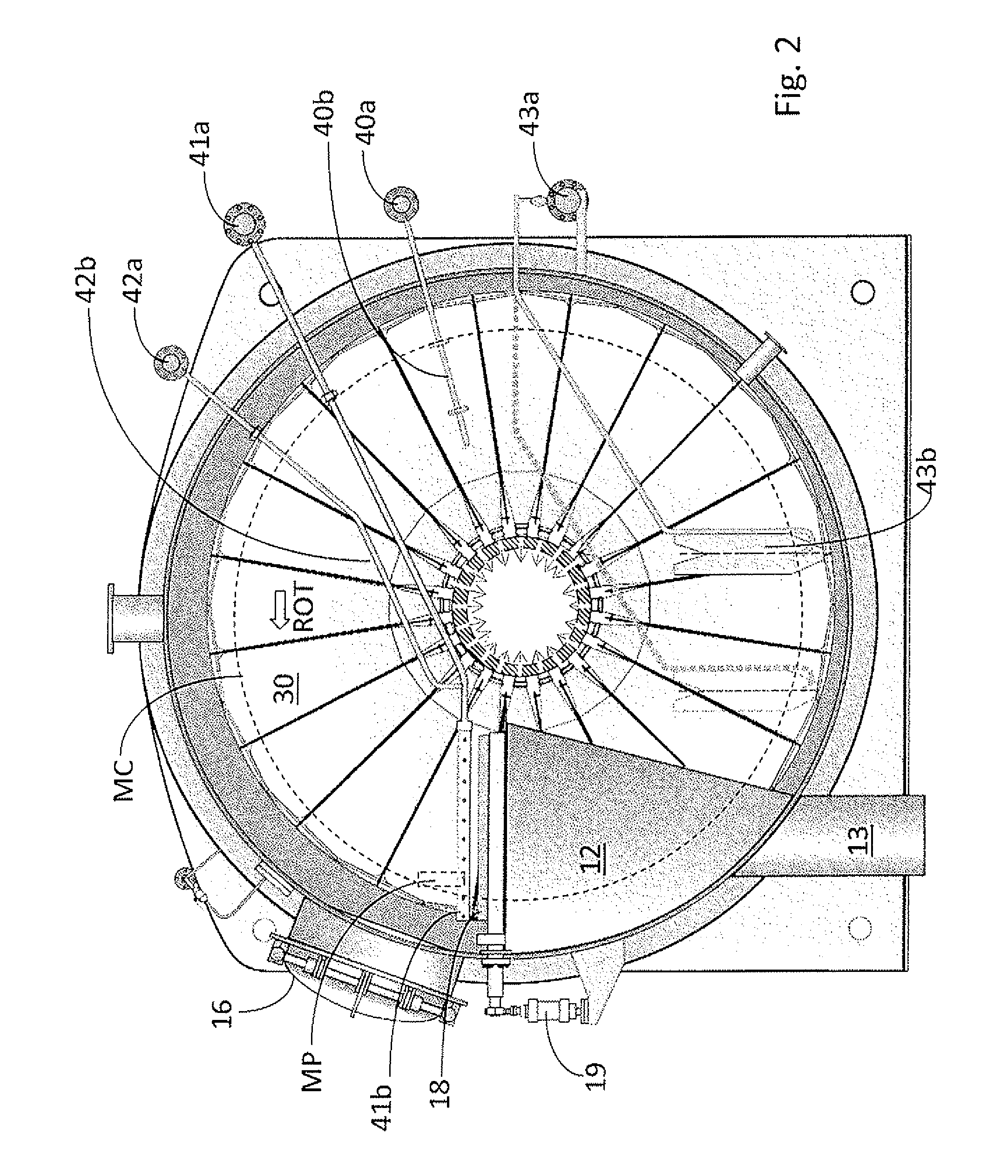 Method and equipment for measuring the filter sectors in disc filters