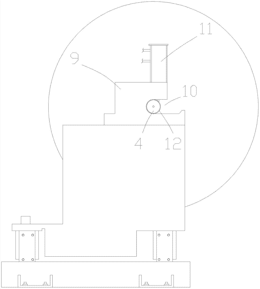 Adjustable film feed device of backboard film edge cutter