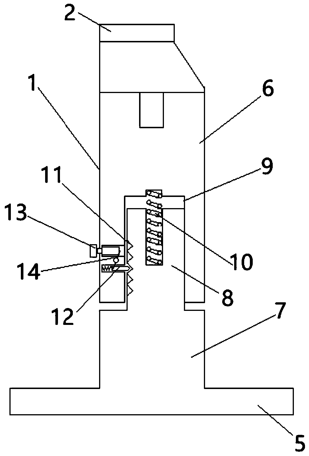 Device and method for mounting D bolt in blind cavity of rotating part